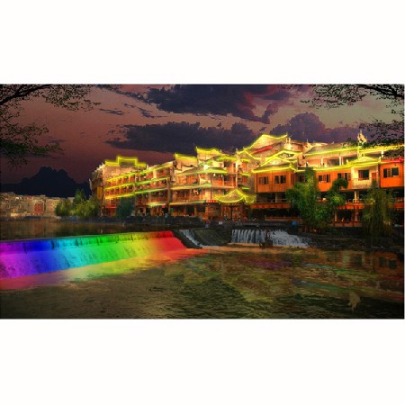 Lighting scheme of Fenghuang ancient city_      03